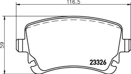 Комплект тормозных колодок, дисковый тормоз BREMBO P 85 143