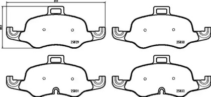 Комплект тормозных колодок BREMBO P 85 160