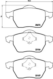 Комплект тормозных колодок BREMBO P 86 015