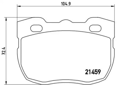 Комплект тормозных колодок BREMBO P 99 001