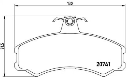 Комплект тормозных колодок BREMBO P A6 024