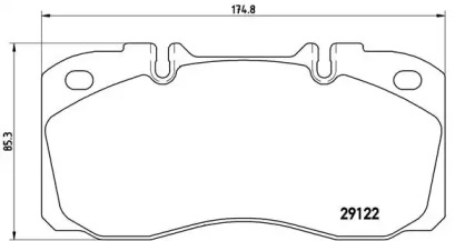 Комплект тормозных колодок BREMBO P A6 025