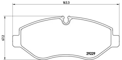 Комплект тормозных колодок BREMBO P A6 026