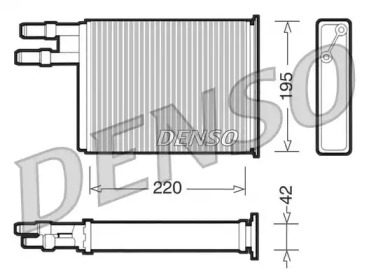 Теплообменник, отопление салона DENSO DRR09031