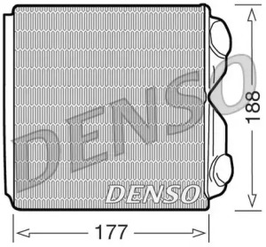 Теплообменник, отопление салона DENSO DRR25010