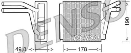 Теплообменник, отопление салона DENSO DRR33001