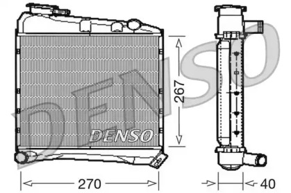 Радиатор, охлаждение двигателя DENSO DRM03020