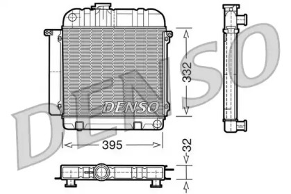 Радиатор, охлаждение двигателя DENSO DRM05010