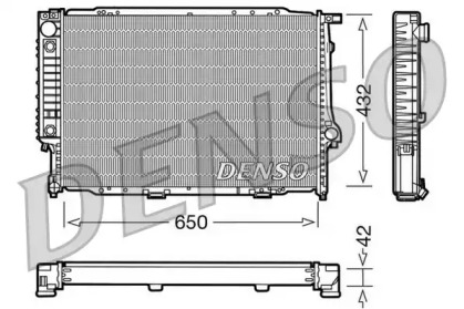 Радиатор, охлаждение двигателя DENSO DRM05057