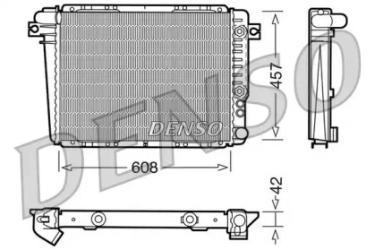 Радиатор, охлаждение двигателя DENSO DRM05070