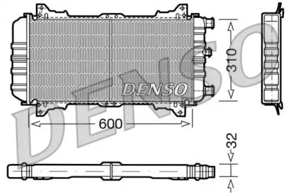 Радиатор, охлаждение двигателя DENSO DRM10018