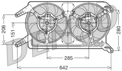 Вентилятор DENSO DER01012