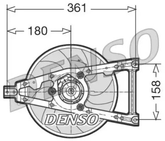 Вентилятор DENSO DER09011