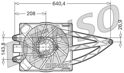 Вентилятор DENSO DER09018