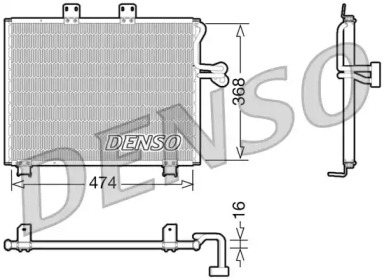 Конденсатор, кондиционер DENSO DCN06013