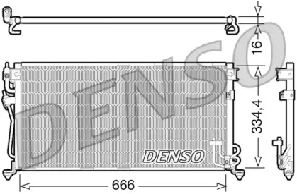 Конденсатор, кондиционер DENSO DCN45002