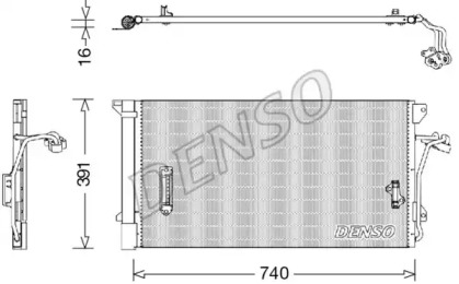 Конденсатор, кондиционер DENSO DCN02027