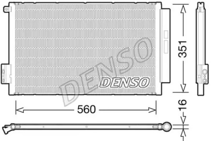 Конденсатор, кондиционер DENSO DCN09043