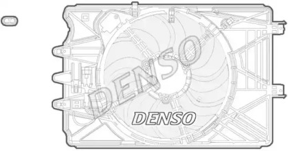 Вентилятор, охлаждение двигателя DENSO DER09069