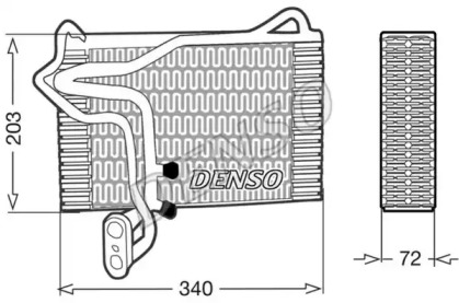 Испаритель DENSO DEV02002