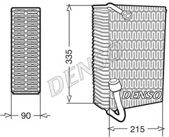 Испаритель, кондиционер DENSO DEV02005