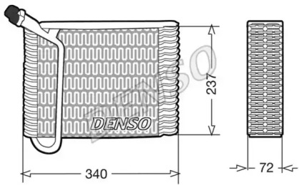 Испаритель DENSO DEV33004