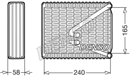 Испаритель, кондиционер DENSO DEV09017