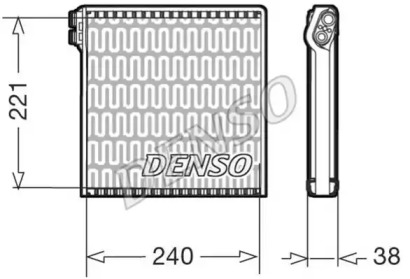 Испаритель DENSO DEV09102