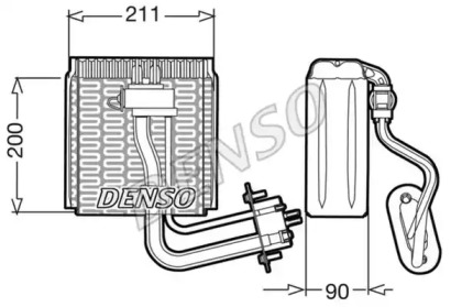 Испаритель, кондиционер DENSO DEV12002