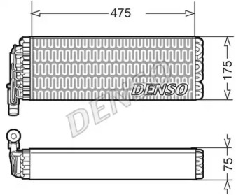 Испаритель, кондиционер DENSO DEV12003