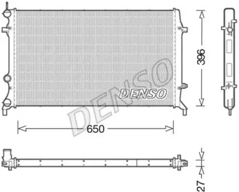 Радиатор, охлаждение двигателя DENSO DRM32043