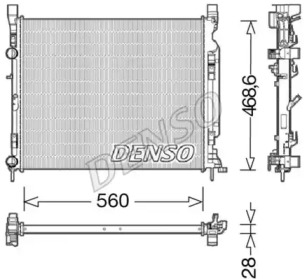 Радиатор, охлаждение двигателя DENSO DRM23037