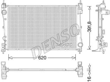 Радиатор, охлаждение двигателя DENSO DRM13017