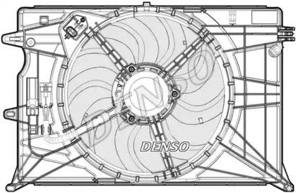 Вентилятор, охлаждение двигателя DENSO DER09074