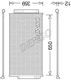 Конденсатор, кондиционер DENSO DCN09047