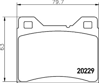 Комплект тормозных колодок MINTEX MDB1026