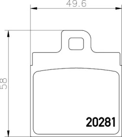 Комплект тормозных колодок MINTEX MDB1090