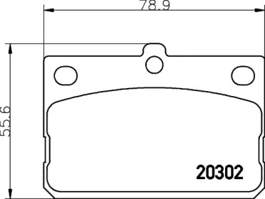 Комплект тормозных колодок MINTEX MDB1063