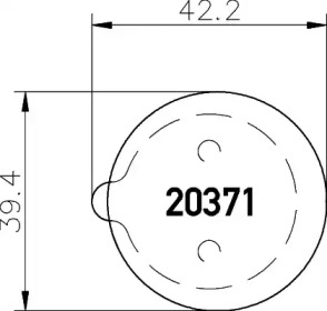 Комплект тормозных колодок MINTEX MDB1129