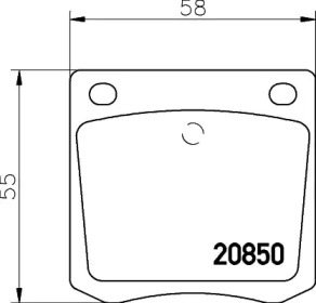 Комплект тормозных колодок MINTEX MDB1163