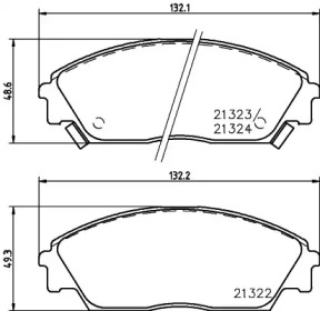 Комплект тормозных колодок MINTEX MDB1374