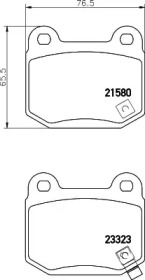 Комплект тормозных колодок MINTEX MDB2342