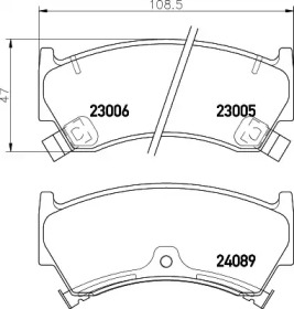 Комплект тормозных колодок MINTEX MDB2144