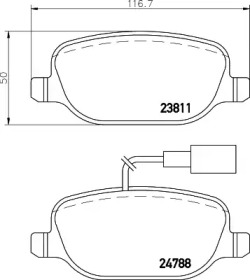 Комплект тормозных колодок MINTEX MDB3125