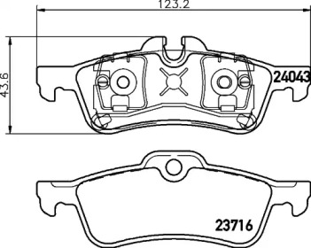 Комплект тормозов MINTEX MDK0183