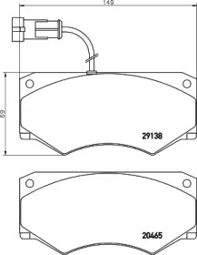 Комплект тормозных колодок MINTEX MDB2640