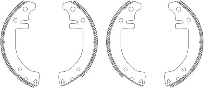 Комлект тормозных накладок MINTEX MSK037