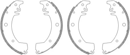 Комлект тормозных накладок MINTEX MSK069