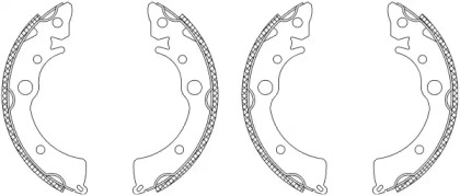 Комлект тормозных накладок MINTEX MSK094