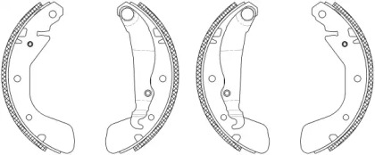 Комлект тормозных накладок MINTEX MSK172